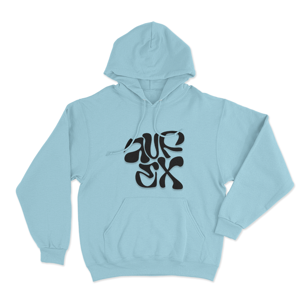 Auf Ex Logo Unisex Hoodie Sky Blue Auf Ex Logo Unisex Hoodie Sky Blue