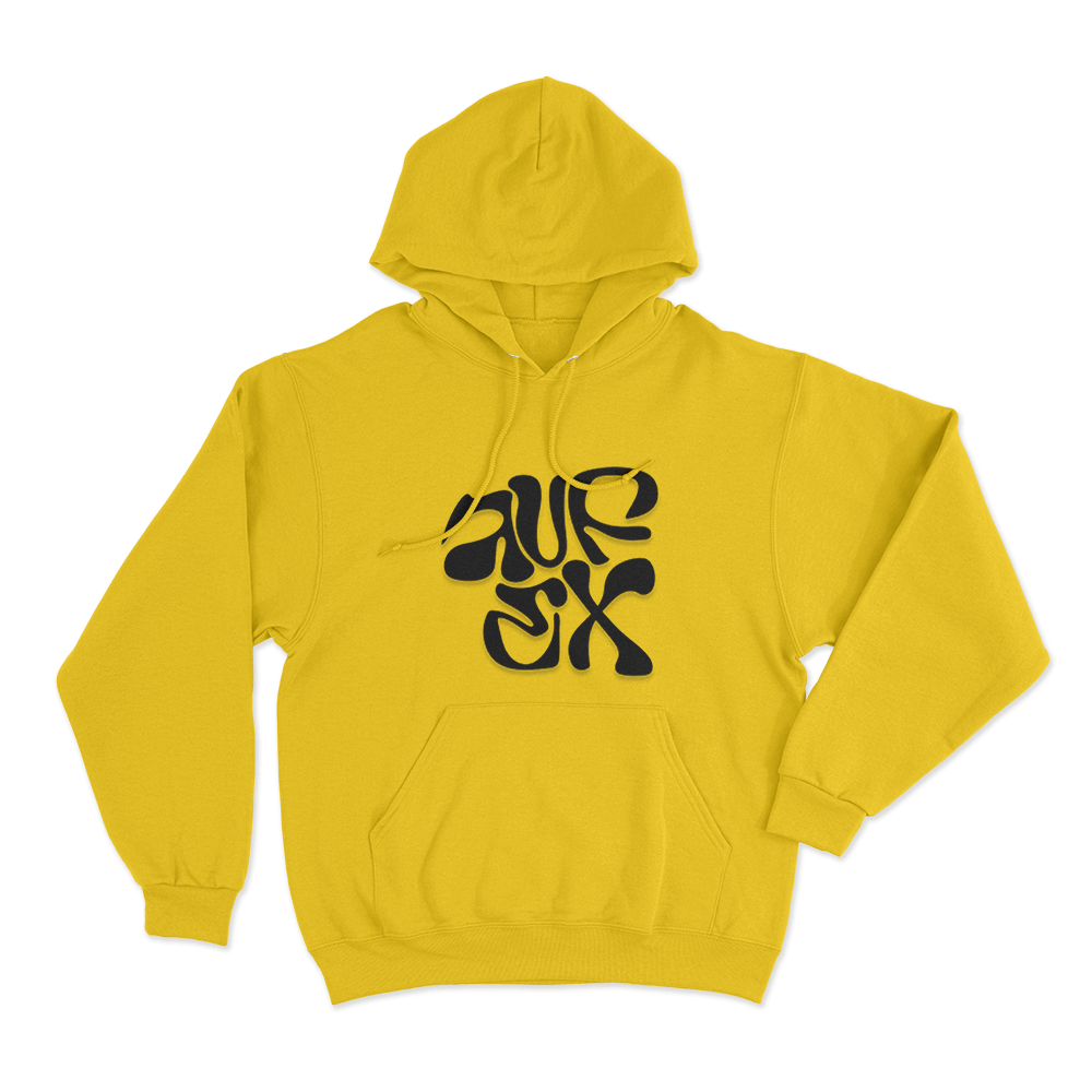 Auf Ex Logo Unisex Hoodie Yellow Auf Ex Logo Unisex Hoodie Yellow