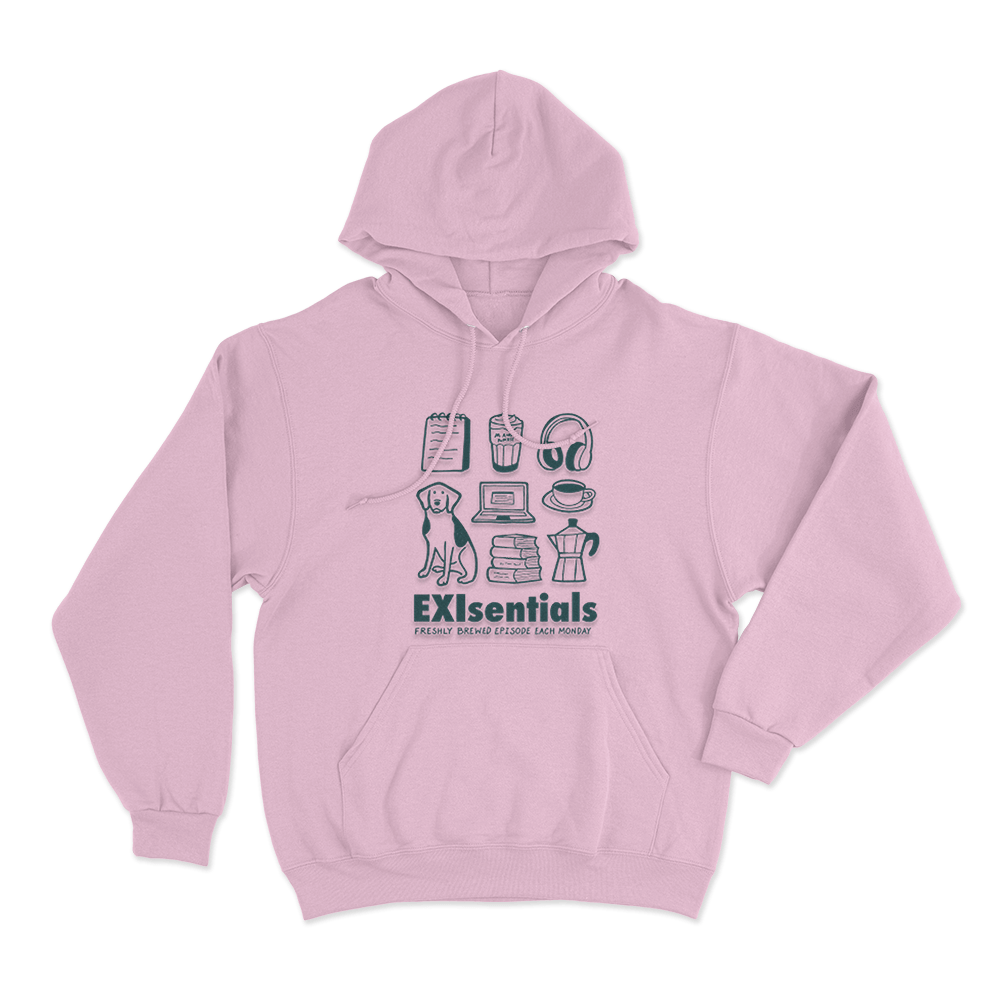 EXIsentials Unisex Hoodie Pink EXIsentials Unisex Hoodie Pink