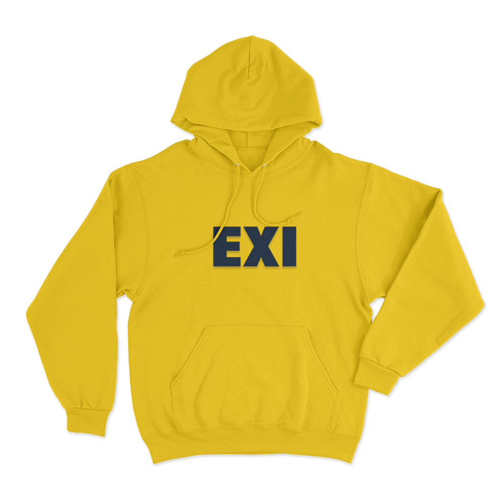 Minimal EXI Unisex Hoodie Yellow Minimal EXI Unisex Hoodie Yellow