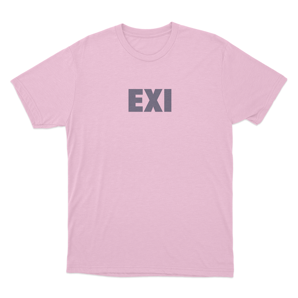 Minimal EXI Unisex T Shirt Pink Minimal EXI Unisex T Shirt Pink