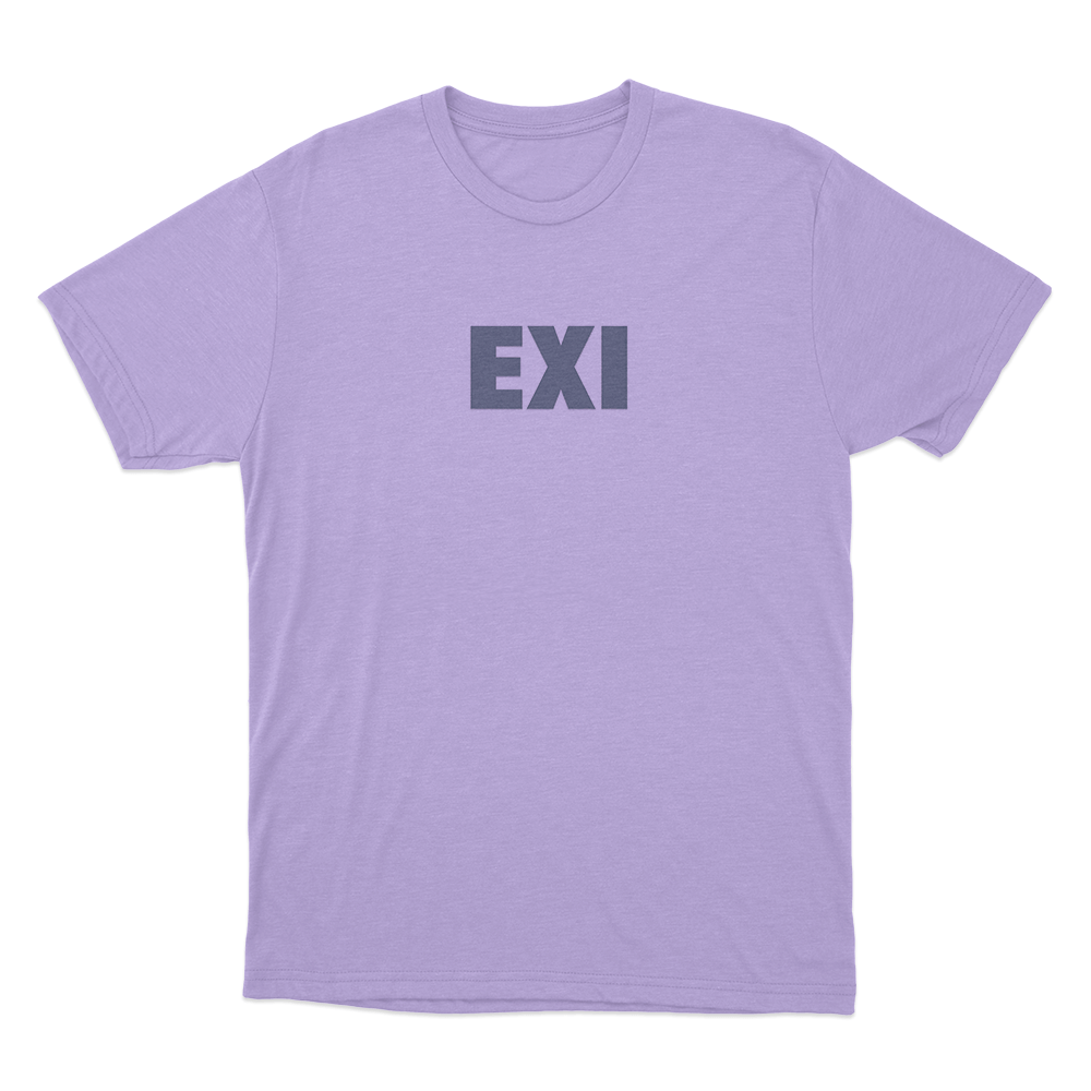 Minimal EXI Unisex T Shirt Purple Minimal EXI Unisex T Shirt Purple