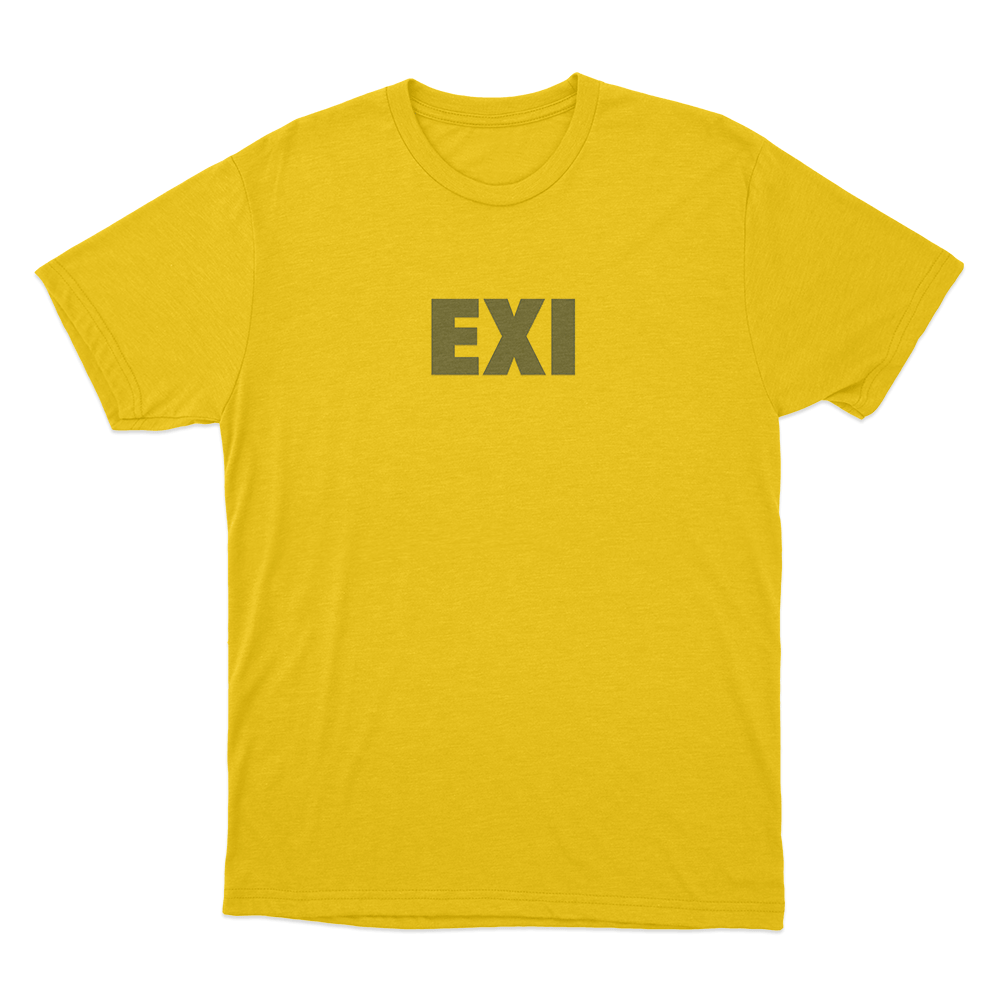 Minimal EXI Unisex T Shirt Yellow Minimal EXI Unisex T Shirt Yellow